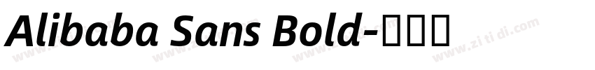 Alibaba Sans Bold字体转换